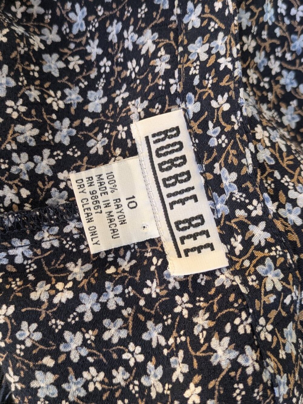 Vintage Robbie Bee Floral Dress 90s - Picture 3 of 3